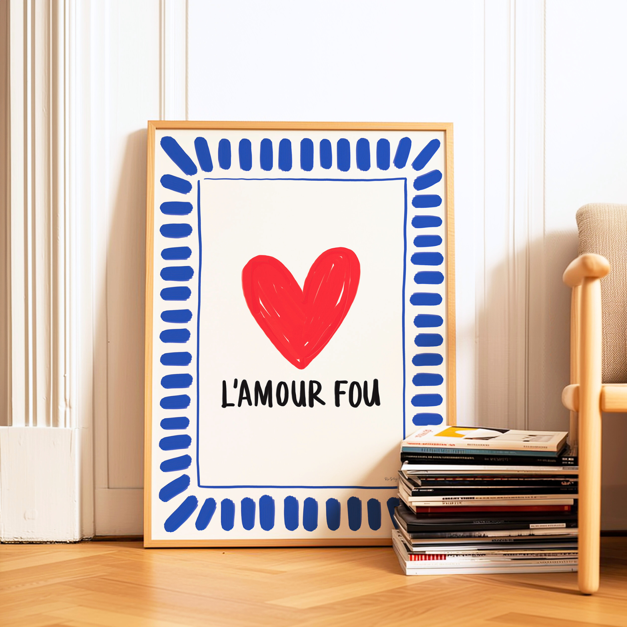 Rio Soléy - Wholesale Art Print - "L’Amour Fou" Art Print – Colourful French Poster0