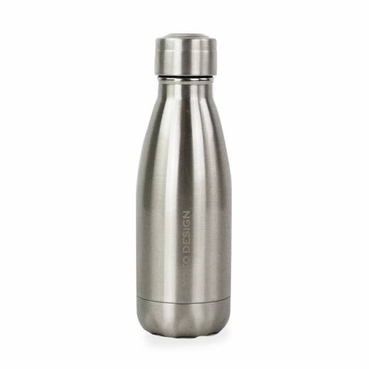 Bottiglia isolata da 260 ml argento per la vendita all'ingrosso da parte di YOKO DESIGN
