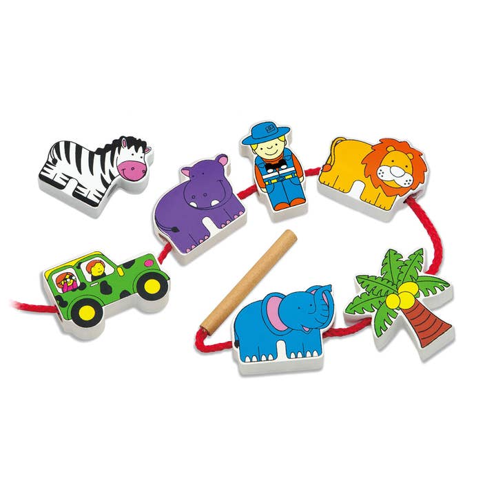 Lacing Blocks Zoo Set - A Wild Adventure of Fun and Learning for wholesale by Kinder Life Inc.