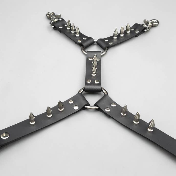 FL101SPK-M 1" ESPIGÃO LIGUEIRO DE COXA EM COURO GENUÍNO por atacado de Funk Plus