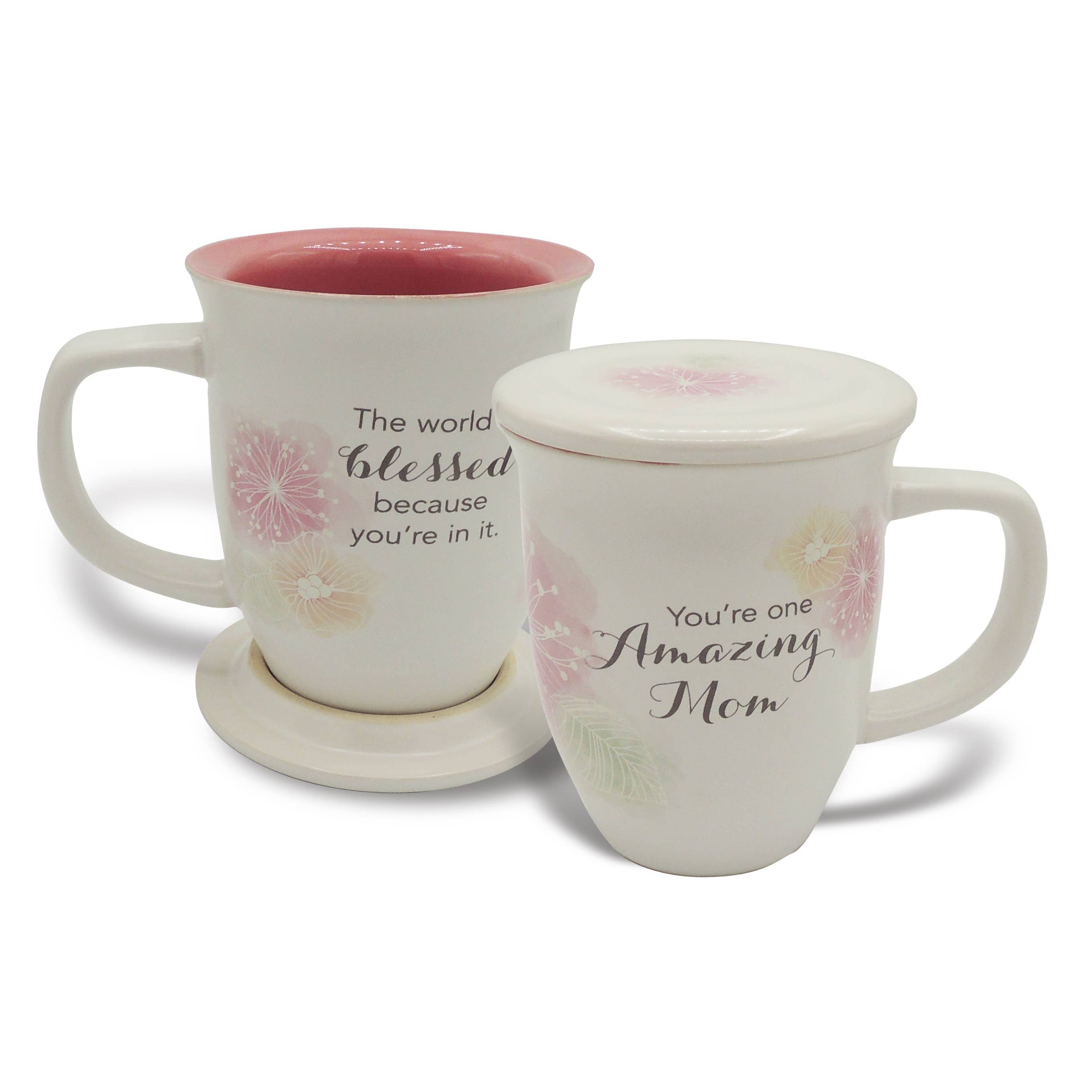 Abbey + CA Gift - Wholesale Coffee Mug - Amazing Mom Coaster Mug1