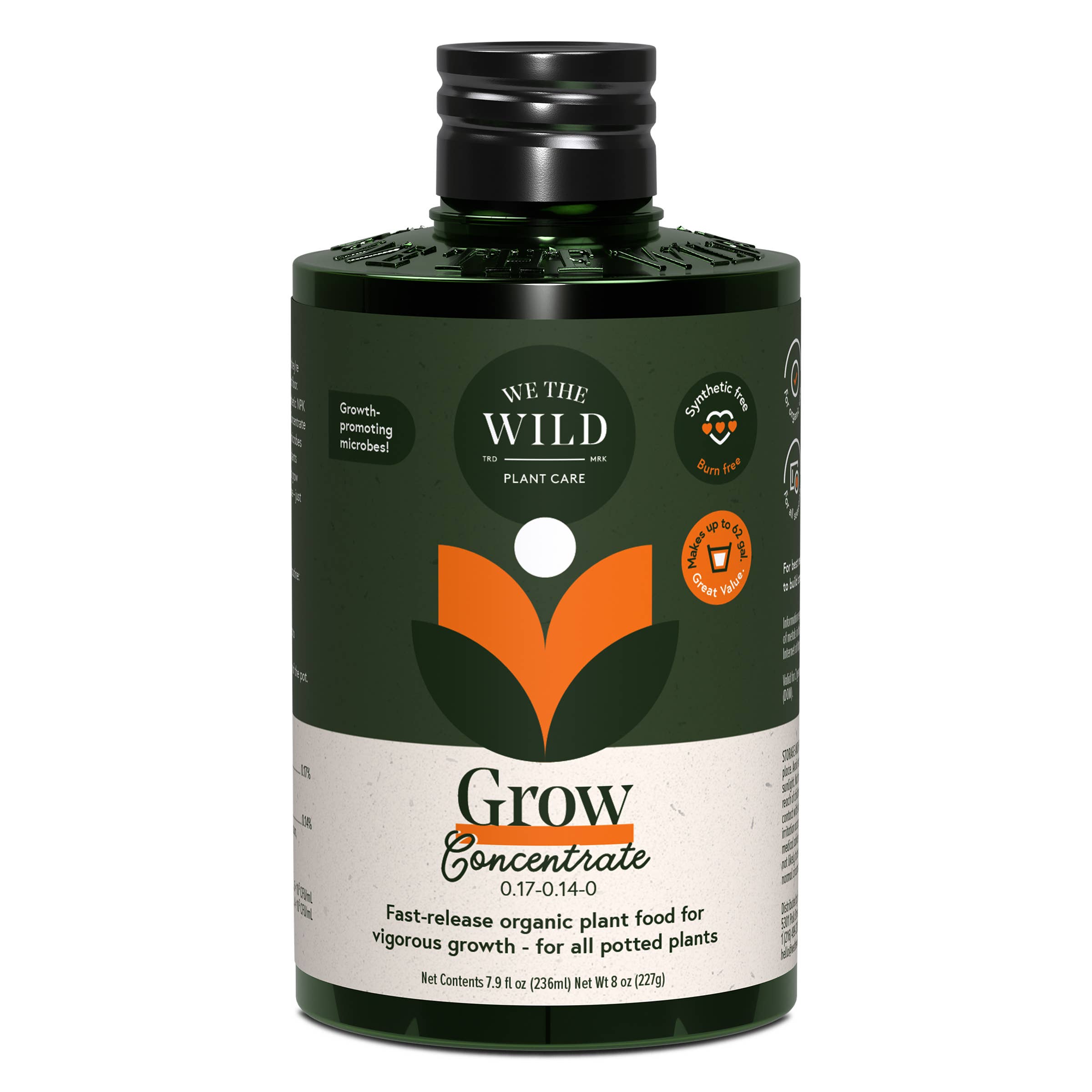 We The Wild Plant Care USA - Wholesale Fertilizer - Grow Organic Plant Food Concentrate 8 oz3