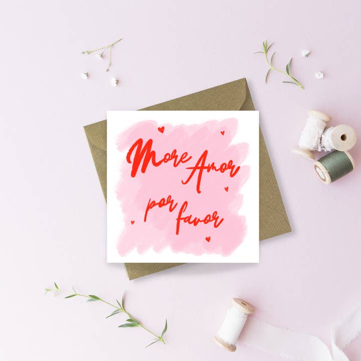Mais Amor por favor Cartão de Saudações por atacado de Sayers Studio