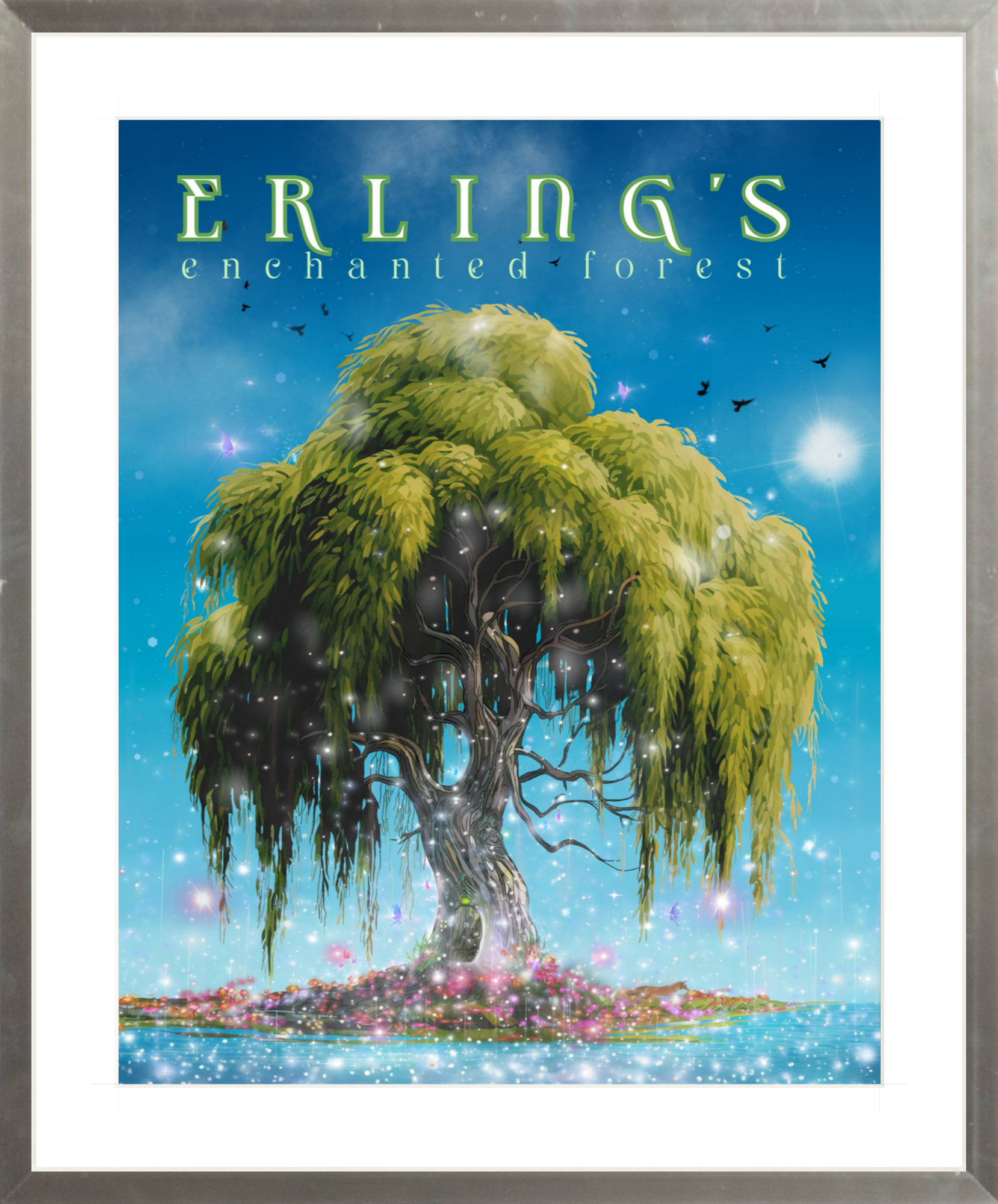 Erling's Enchanted Forest - Wholesale Wall Decor - Kids & Baby - Erling's Enchanted Forest - SPRING Framed Print8