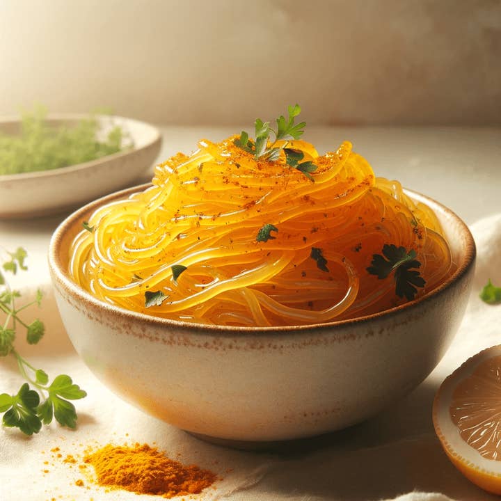 Missathome GmbH - Wholesale Pasta - Elf-Family Shirataki Nudeln mit Kurkuma| Low Carb/Keto/Instant Konjak Nudeln/ Gesunde Rezepte für 1 Woche