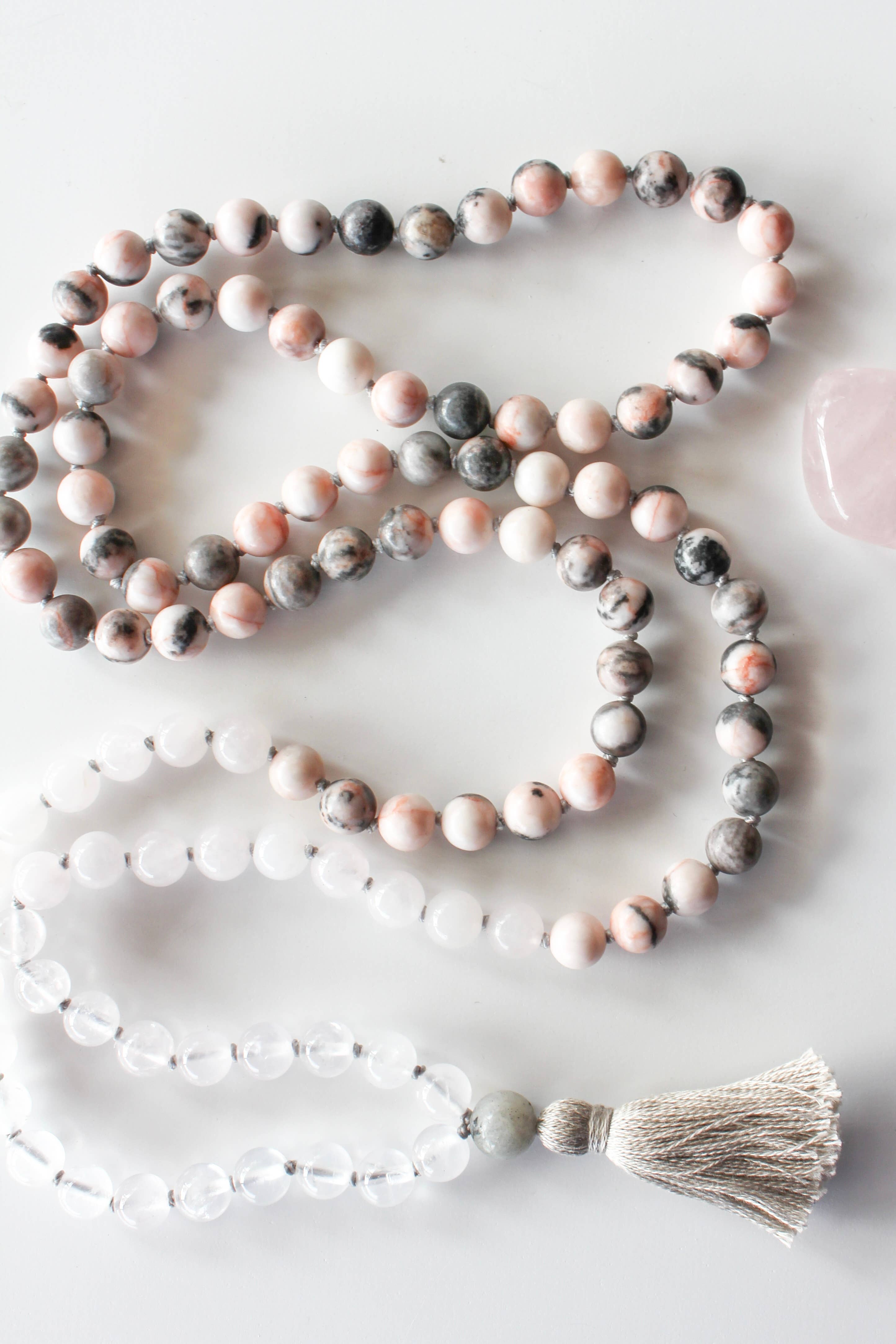 MadeByTheMoonchild - Wholesale Prayer Beads Necklace - Crown Chakra Illumination Mala | Elevate Your Consciousness4