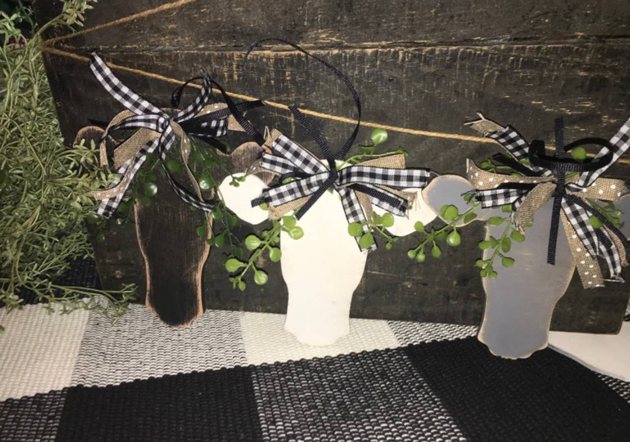 Muddy Water Refinery - Vente Objets de décoration - Ornement tête de vache3