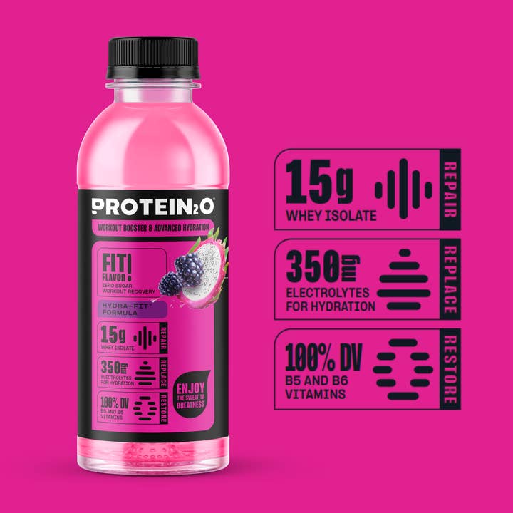 Protein2o - Wholesale Sports/Energy Drink - Protein2o Dragonfruit Blackberry
