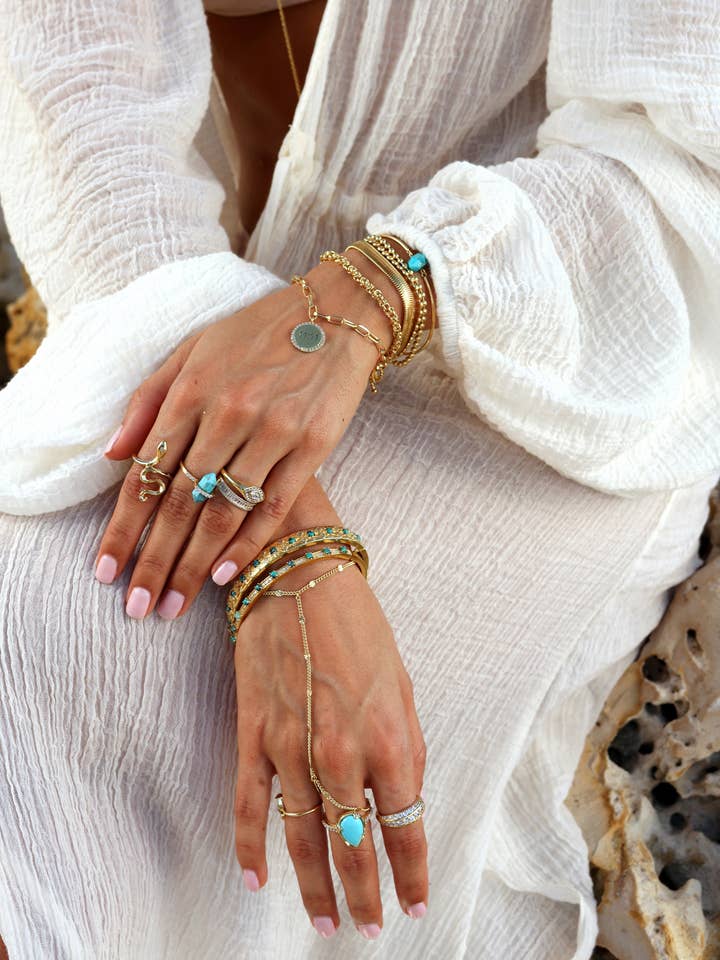 Kabelketting in klassieke stijl "11:11 „Medalion armband voor wholesale door Nayla Jewelry