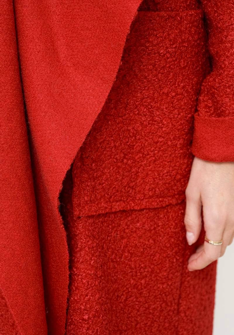 LINEN & COTTON HOUSE - Vente Manteau – femme - VESTE BOUCLETTE MATIERE RESPONSABLE + SIZE  35122 34