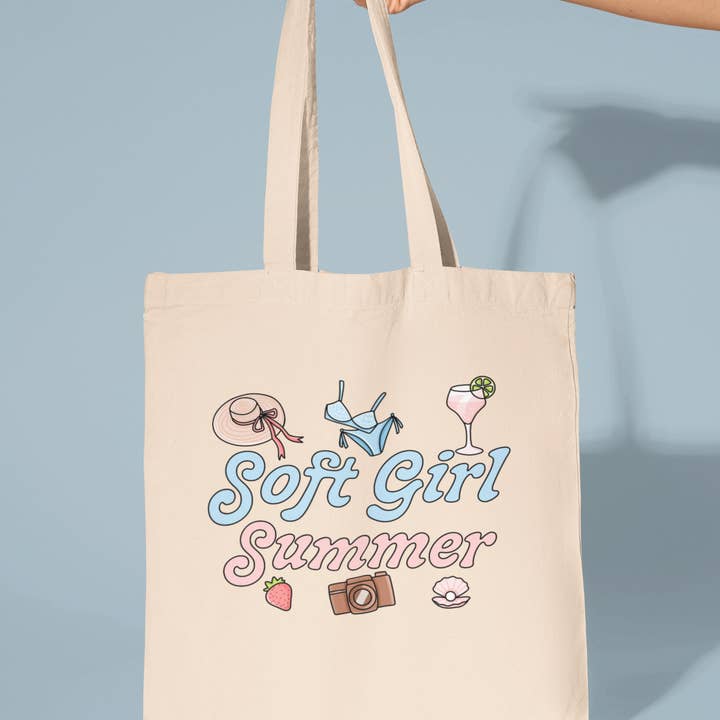 Soft Girl Summer Tote Bag for wholesale by amarieacreates