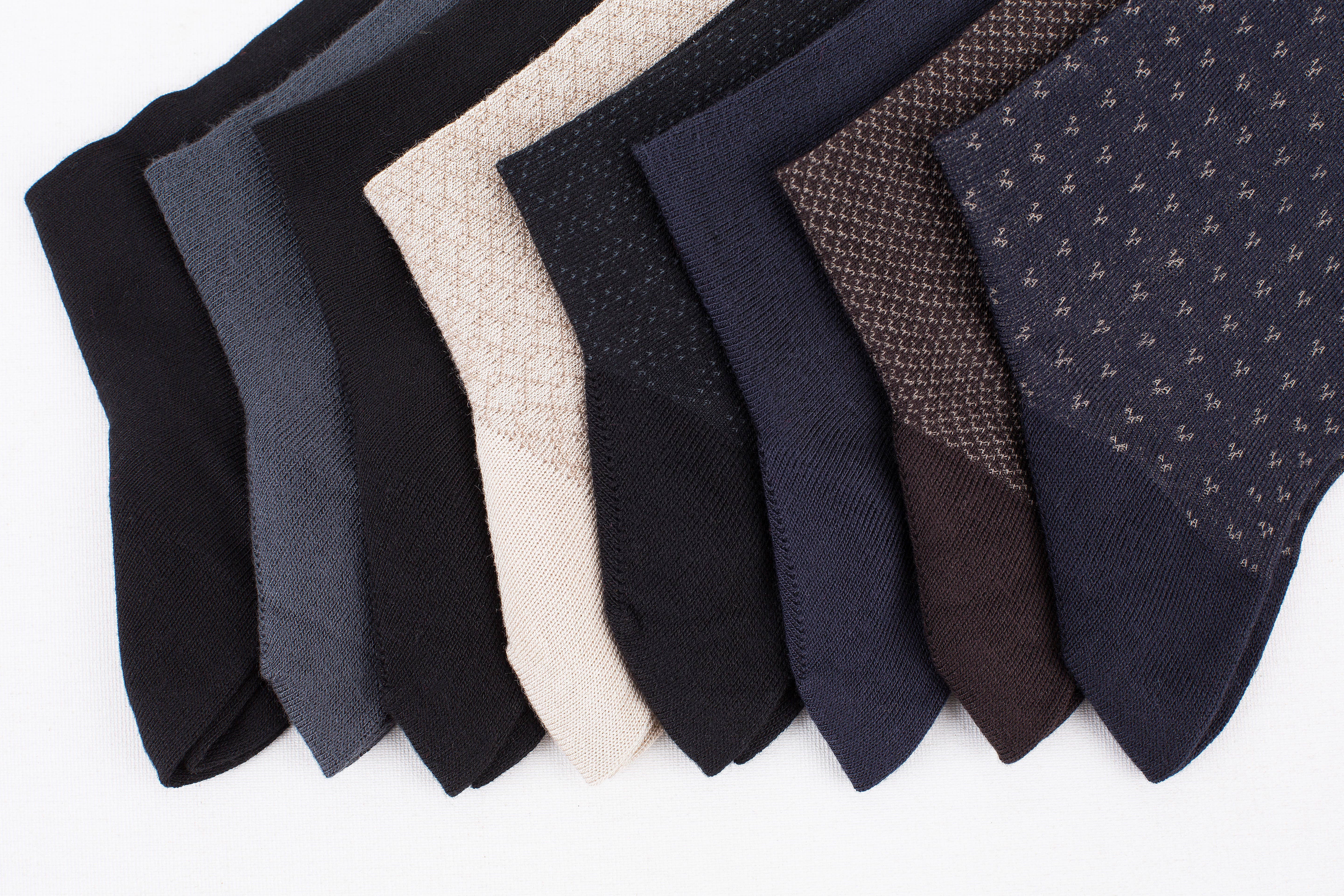 ONESCK - Wholesale Socks - Men's - Bamboo Crew Socks Gift Box for Men – 8 Pairs | Classic Dress & Office Socks7