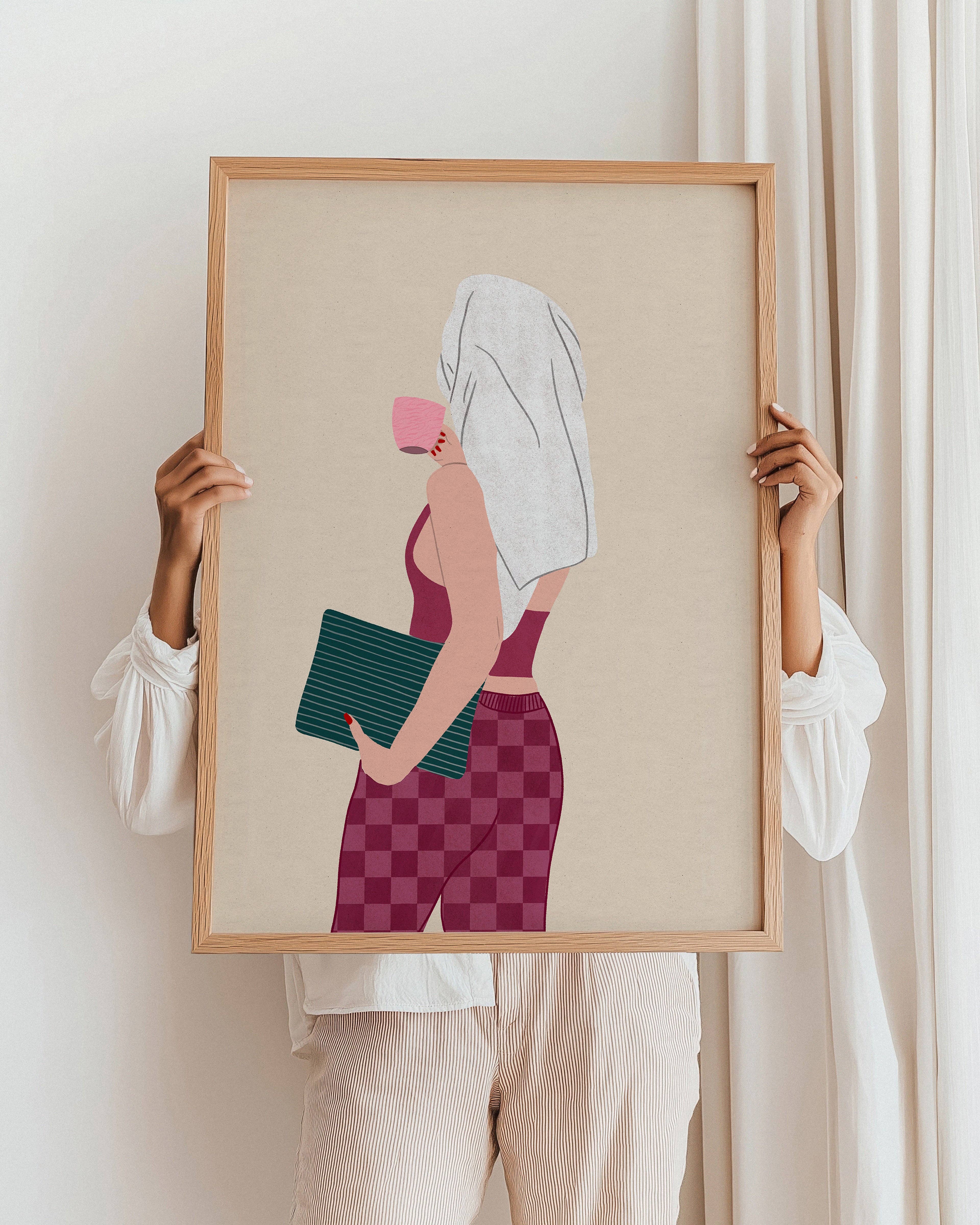 Pink Giraffe Print Co - Wholesale Art Print - Protecting My Peace Print4