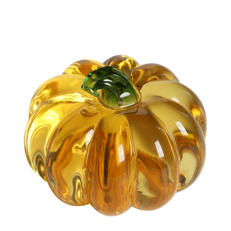 Gohobi （We cover U.S. import duties） - Wholesale Decorative Tabletop Object - Gohobi Pate de Verre Pumpkin Halloween Glass Ornament Teapot Lid Stand Paperweight26