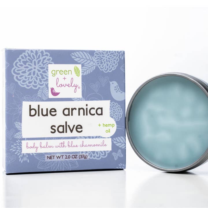 green + lovely - Wholesale Verzorgende zalf/balsem/crème - Blue Arnica Salve, atleet spierwrijven met eucalyptus