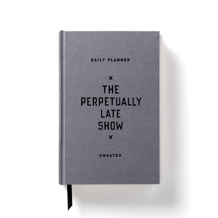 Chronicle Books - Wholesale Planner - Brass Monkey The Perpetually Late Show Undated Standard Planner