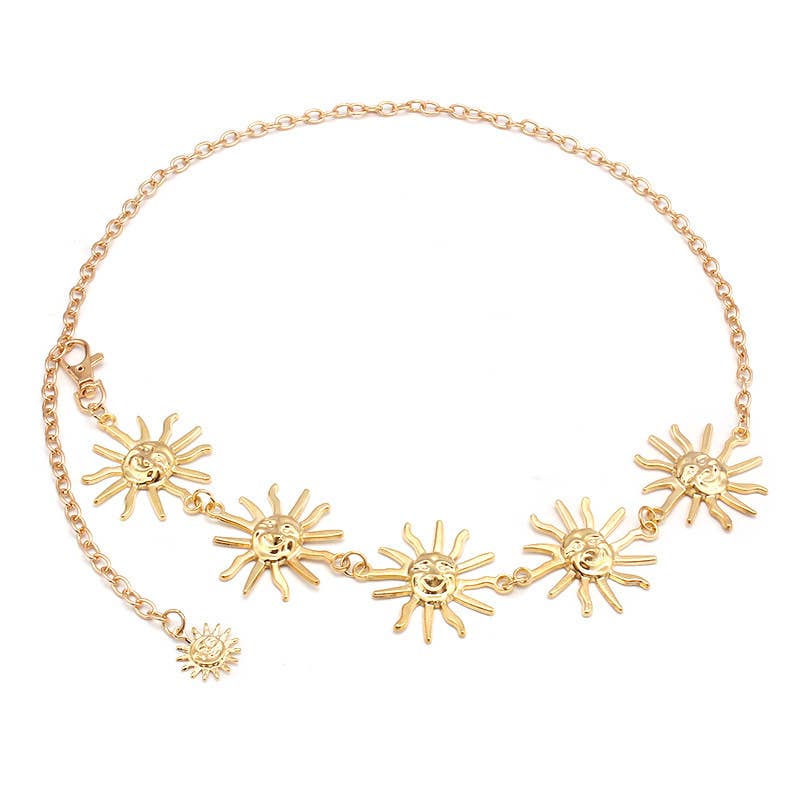 Tourtiwi - Wholesale Belt - Women's - Sun Moon Waist Chain, Metal Body Chain4