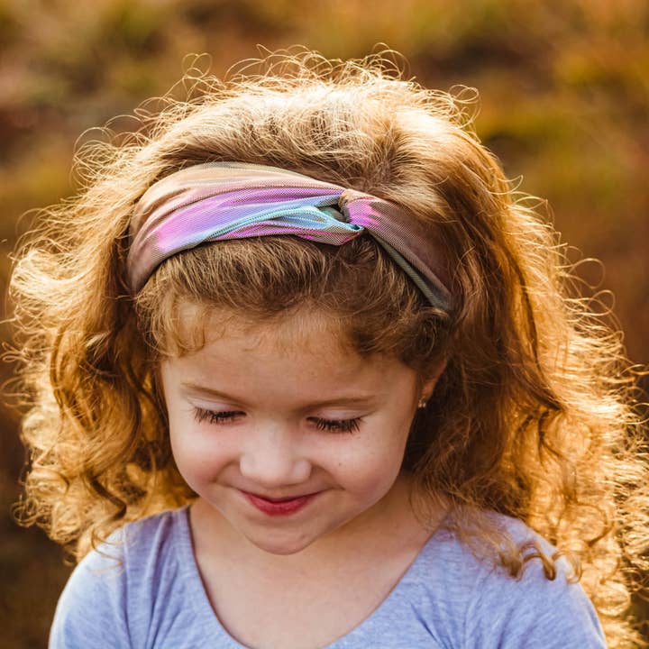 Frog Sac - Wholesale Fashion Headband - Kids - Metallic Mermaid Knot Headbands - 6 Pack