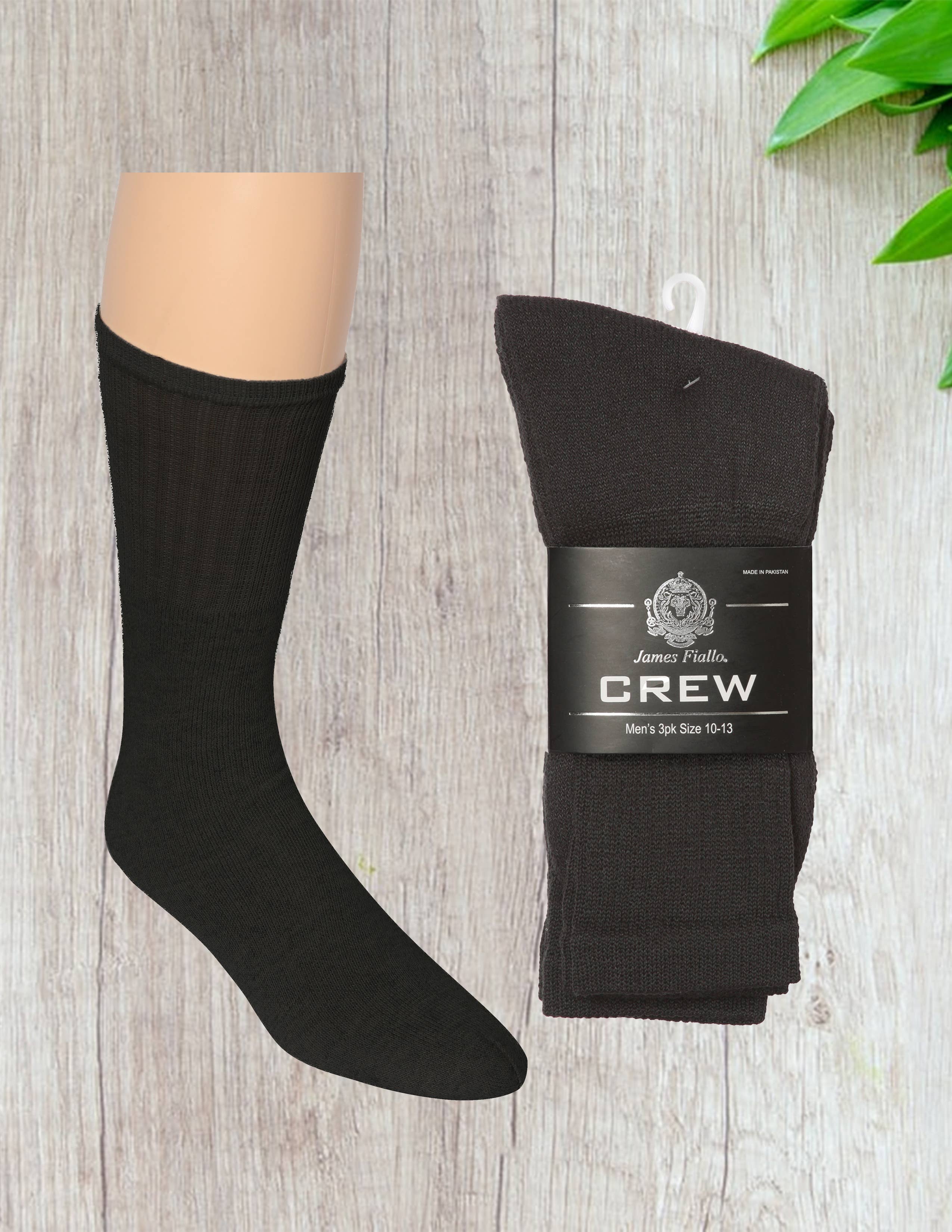Isadora, Tipi toe, & James Fiallo - Wholesale Socks - Men's - Men's James Fiallo 3 Pack Athletic Sports Crew Socks0