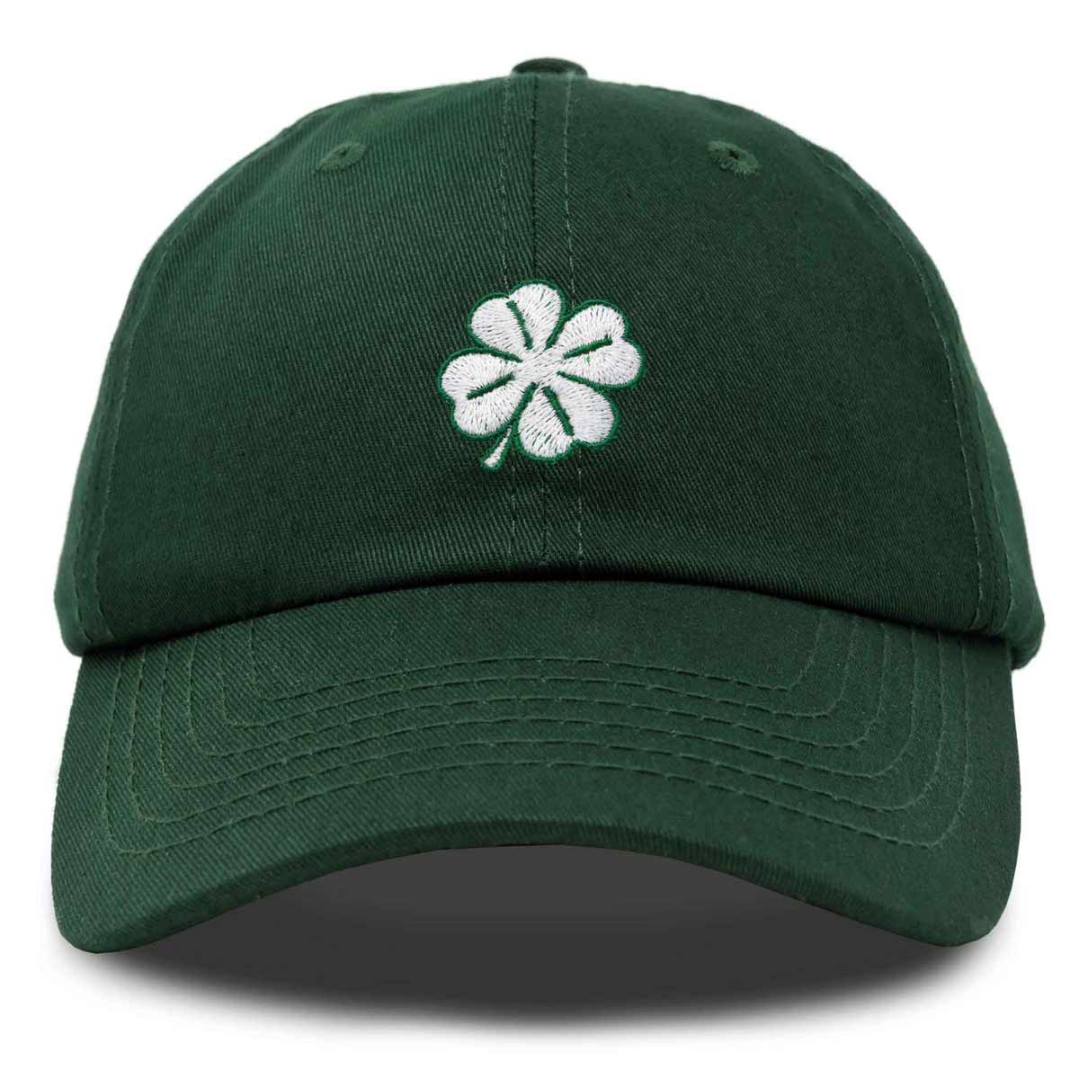 Dalix – wholesale Baseballkeps - Dam – Dalix Four Leaf Clover Hat Bollkeps St. Pattys Day Bomull0