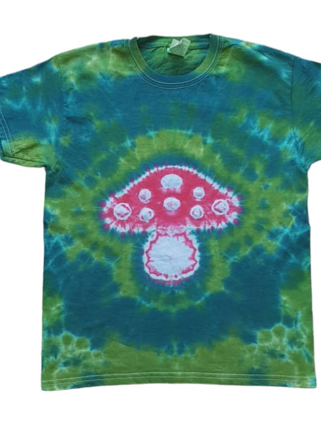 Mushroom Tie Dye Shirt - Psychedelic Hippie Style for wholesale by VeEco Gifts
