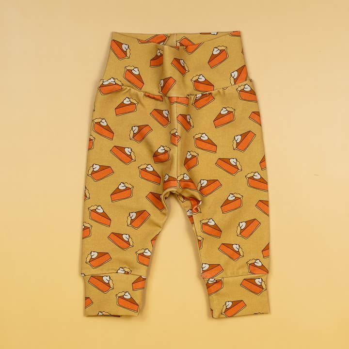 Pumpkin Pie (2022) | Baby Fall Thanksgiving Leggings for wholesale by Cuddle Sleep Dream