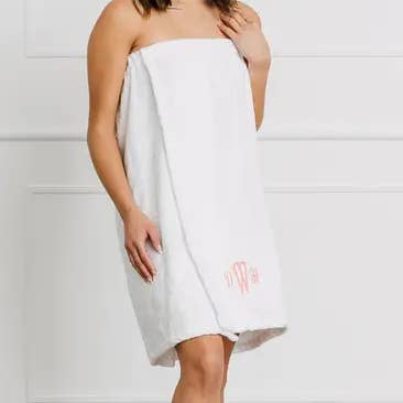 Weddingstar Inc. - Wholesale Bath towel - Women's Cotton Bath Towel Wrap w/ Elastic & Velcro Fastener1