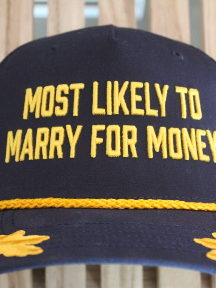 Chapeau CTS Le Plus Susceptible de Se Marier Pour de l'Argent pour la vente par Chris Turk Swim