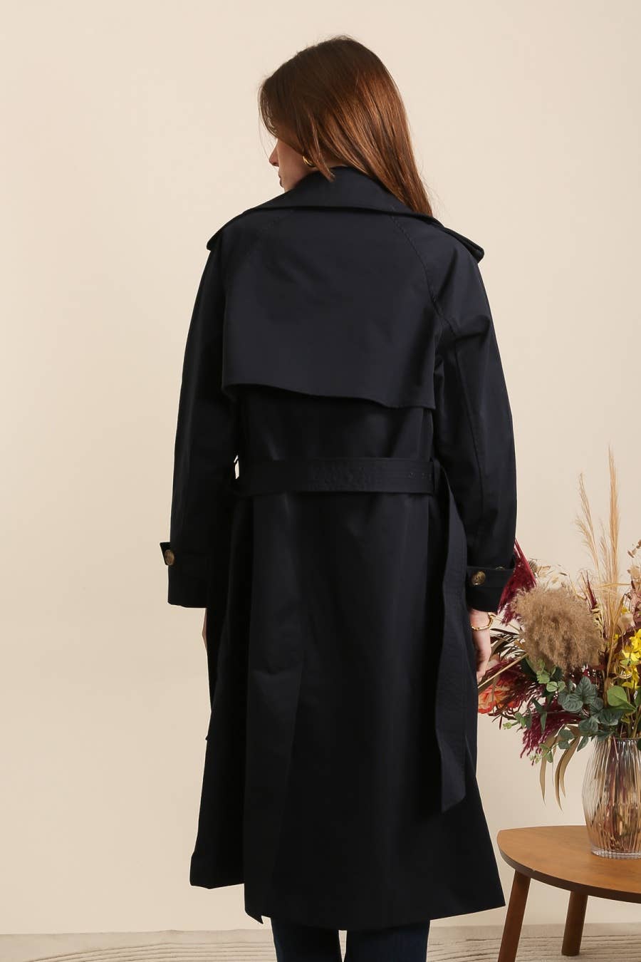 Attrait Paris - Wholesale Trench Coat - Women's - Long double-breasted trench coat20