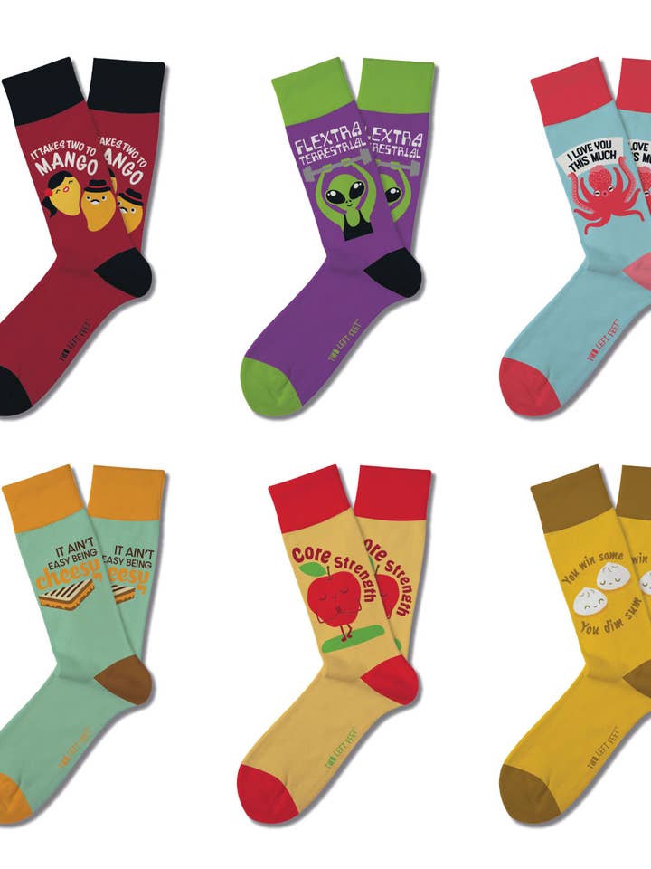 DM Merchandising - Wholesale Socks - Unisex - Two Left Feet Chatterbox Sock Collection Open Stock