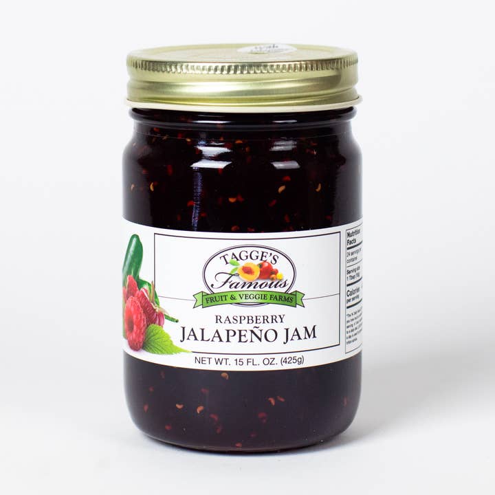 Raspberry Jalepeno Jam for wholesale by Tagge's Famous Fruit