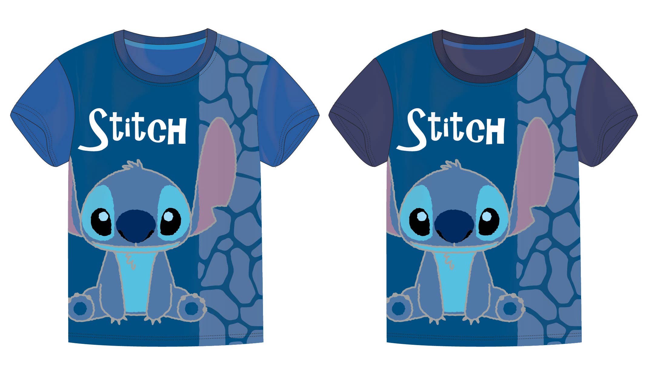 SAFTA – Engroshandel T-shirt med serigrafitryk – til børn – Surt T-shirts med 2 designs til børn 3-8 år0