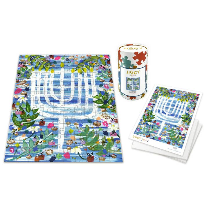 JIGGY Puzzles - Wholesale Puzzle - Kids - JIGGY Junior, Arielle Zorger Designs, Hanukkah Garden Party
