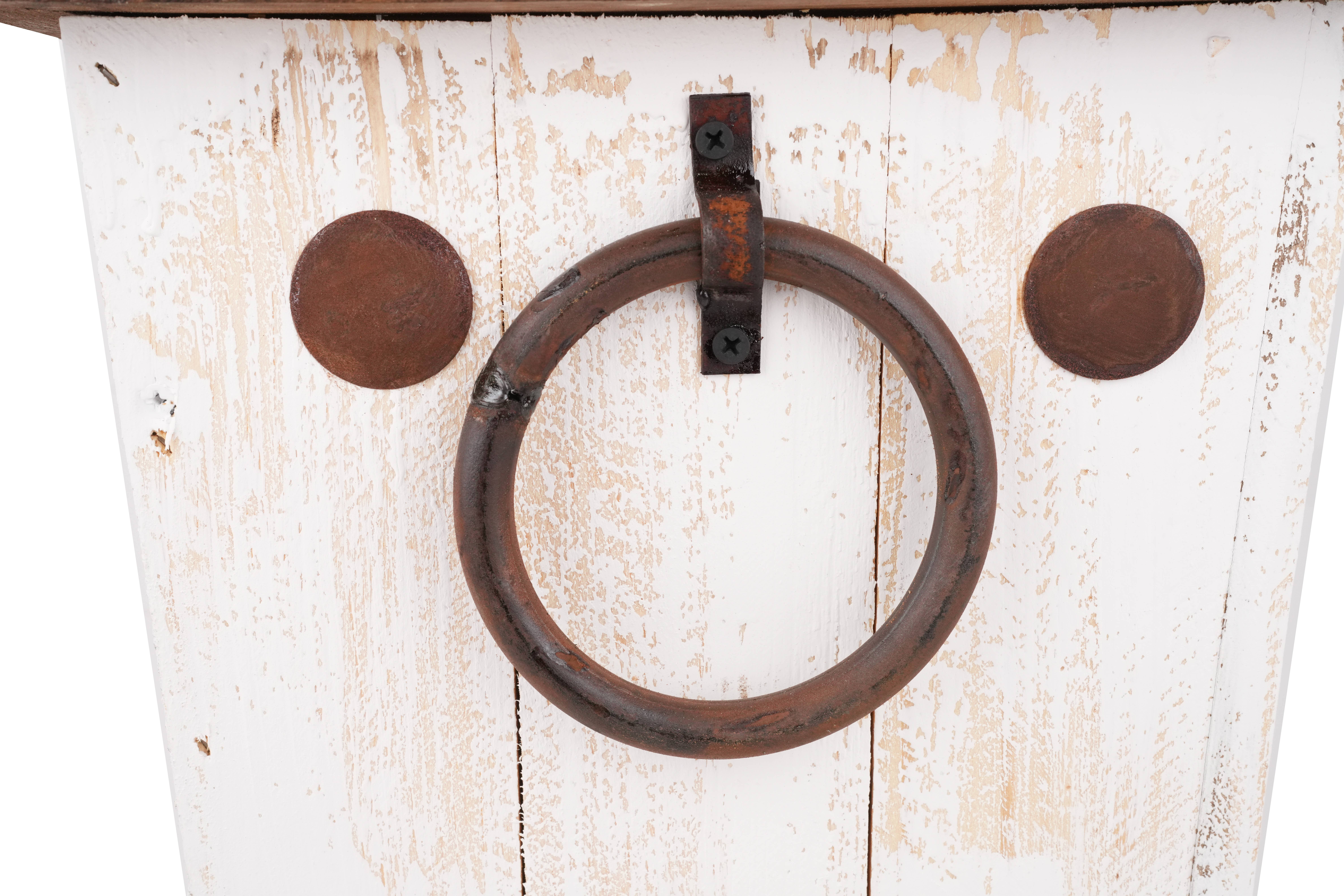 My Amigos Imports - Vente Jardinière - Jardinière rustique en bois avec poignées style ferme Midland - blanche9