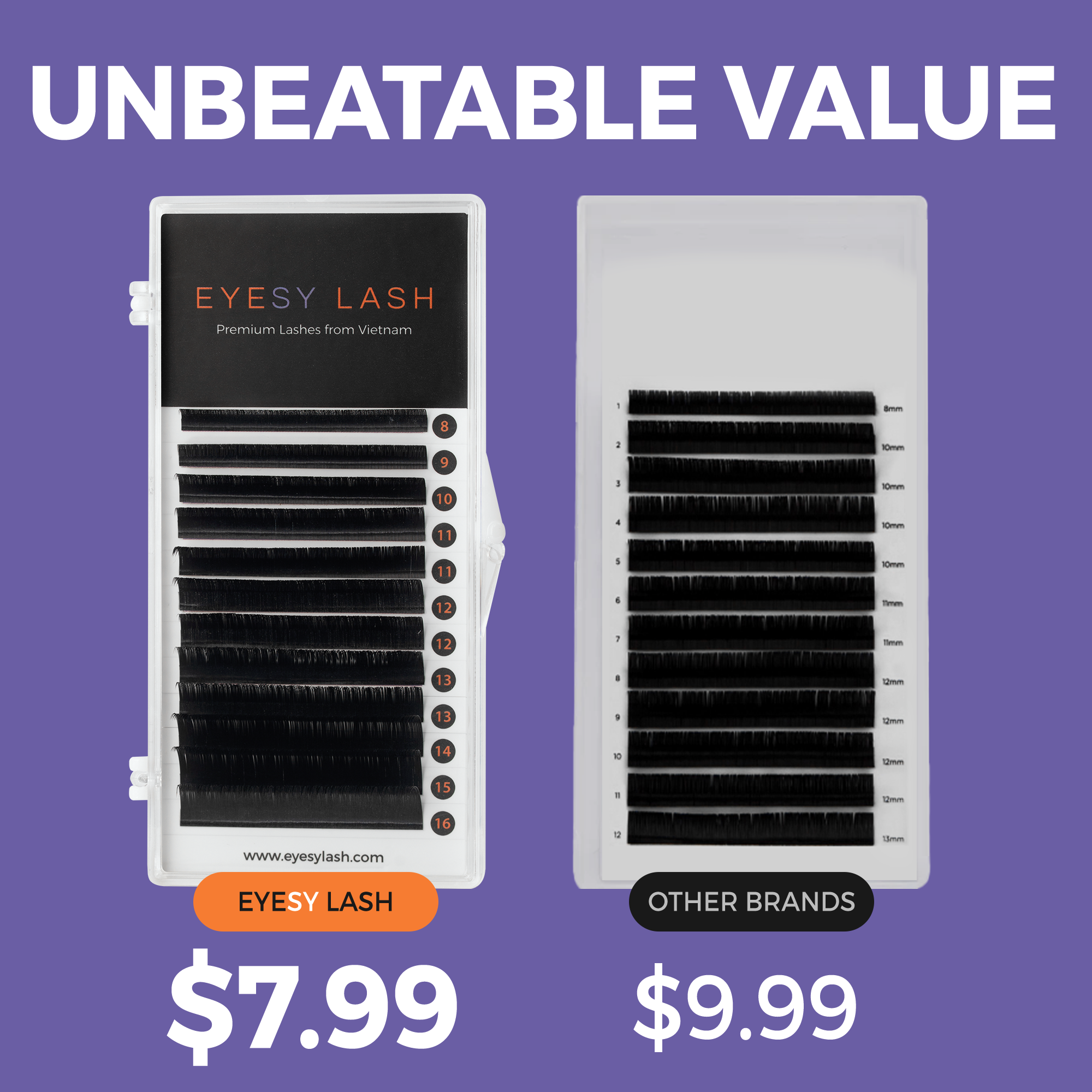 Eyesy Lash - Wholesale False/Fake Eyelashes - Cashmere CLASSIC - Volume - MEGA Volume Lashes9