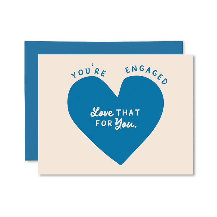Love That For You Engaged Card for wholesale by Pretty by Her