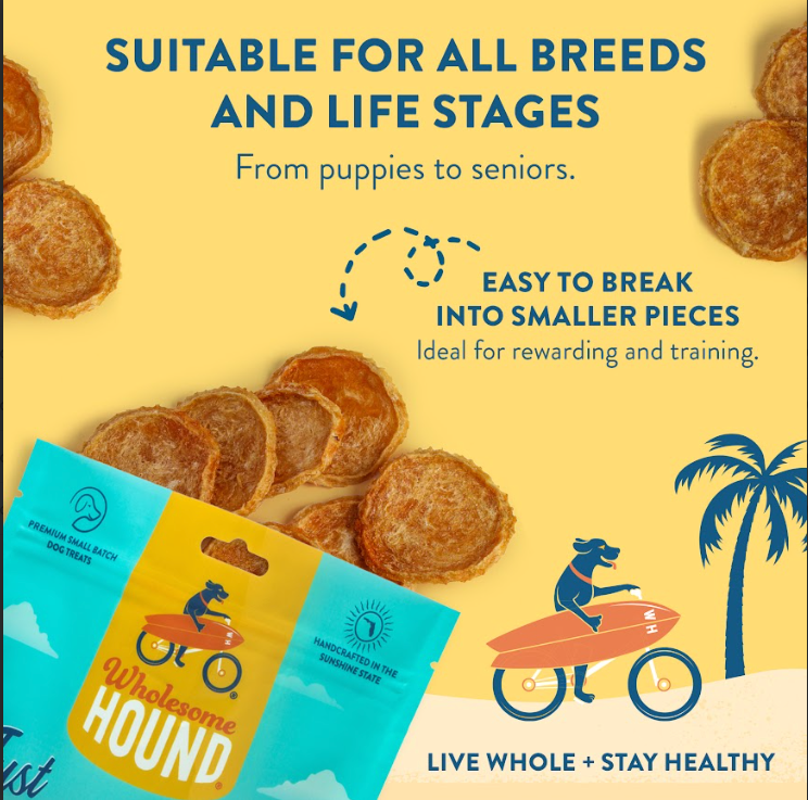 Wholesome Hound - Vente Friandises – chien - Croustilles au poulet à ingrédient unique - 8 oz4