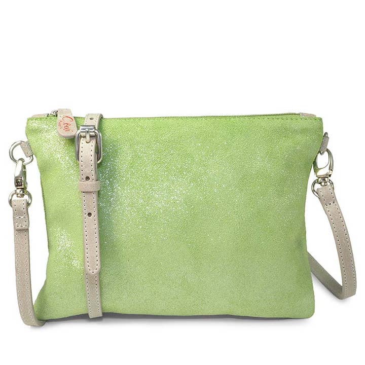 CANNES 28 anis iriserende lædertaske for engroshandel hos C Oui