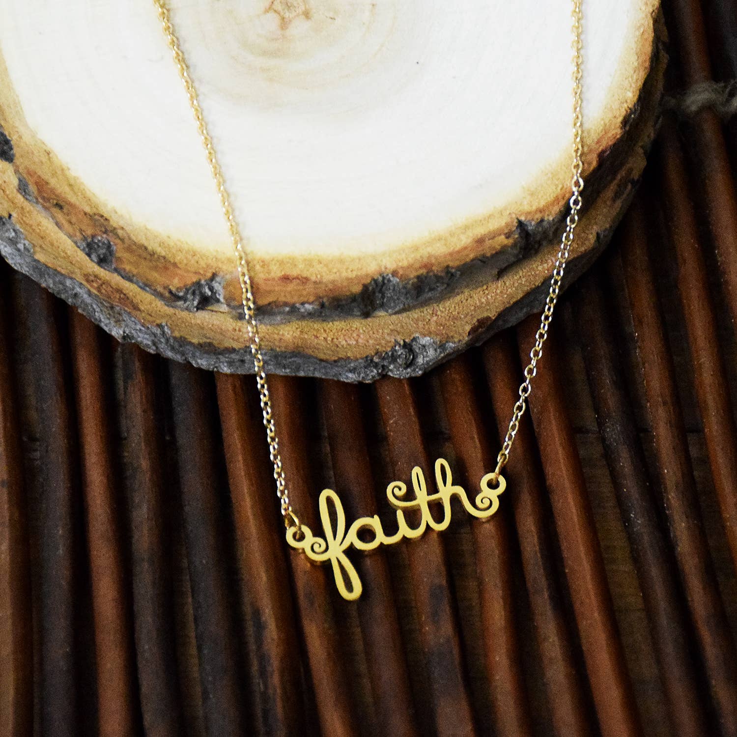 Lifebeats Gifts - Wholesale Halskettinghanger - Faith Script ketting4
