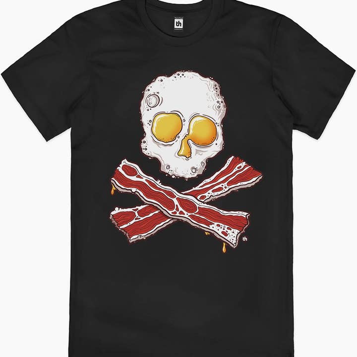 Bacon and Eggs Jolly Roger T-Shirt and other Purchase Wholesale slab bacon. Free Returns & Net 60 Terms on Faire trending on Faire.