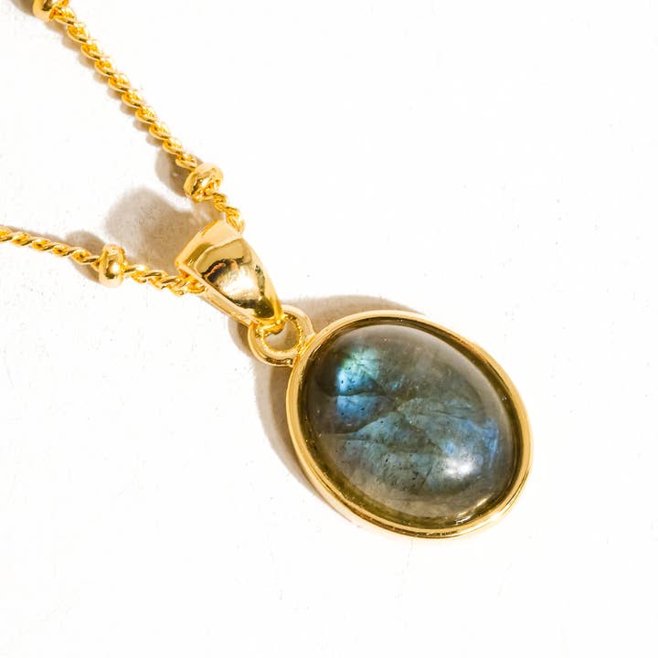 Flânerie by MAIQ - Vendita all'ingrosso Collana con ciondolo/pendaglio - Collana Caillou in oro 18 carati con pietre naturali assortite4