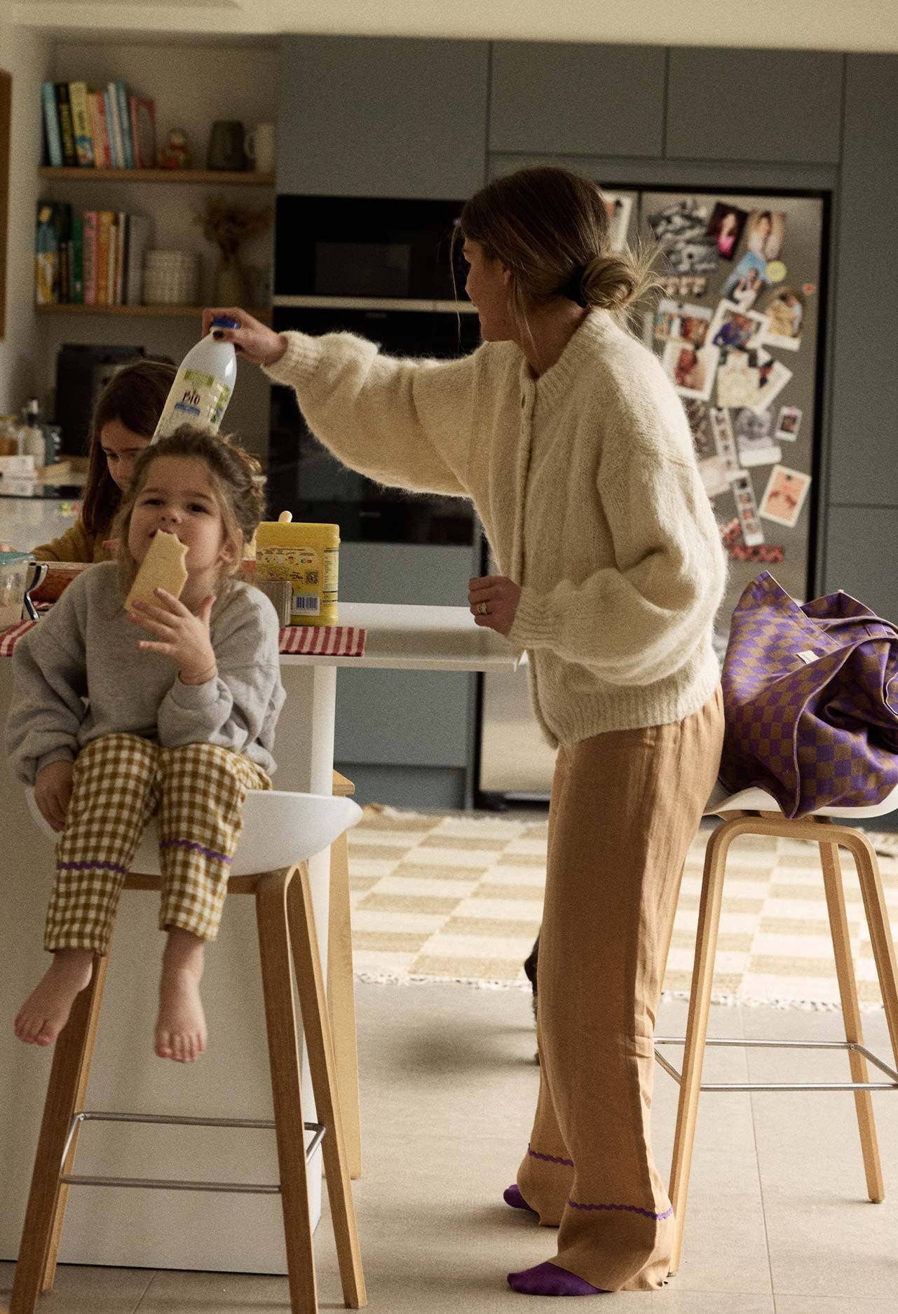 Gabrielle Paris - Wholesale Pants - Kids - Washed linen trousers Tobacco Gabrielle Paris x Horty0