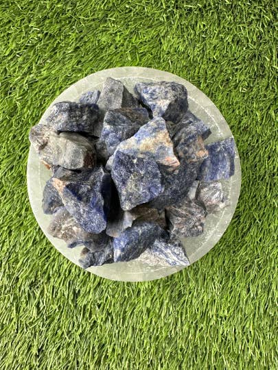 Sodalite RAW, 0.75"-1.25" Size, RAW Sodalite chunks for wholesale by CaNatureLover