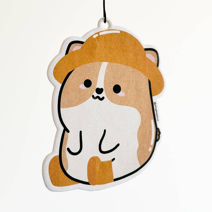 Passionfruit Corgi Rainboot Air Freshener for wholesale by Single Sploot