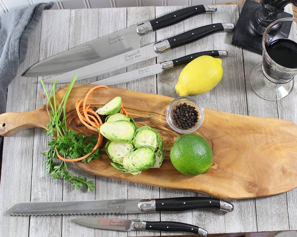 French Home - Wholesale Knife Set - Laguiole 5-Piece Knife Set with Magnetic Display3