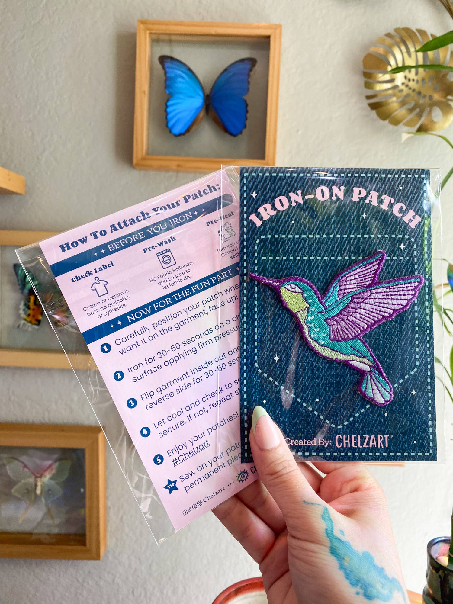 Chelzart - Wholesale Patch - Hummingbird Embroidered Patch | Bird Iron on Patches5