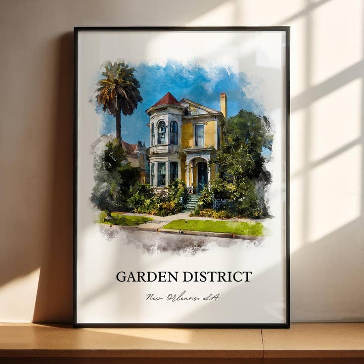 New Orleans, USA – Aquarell-Kunstdruck für den Großhandel von Premium Travel Art