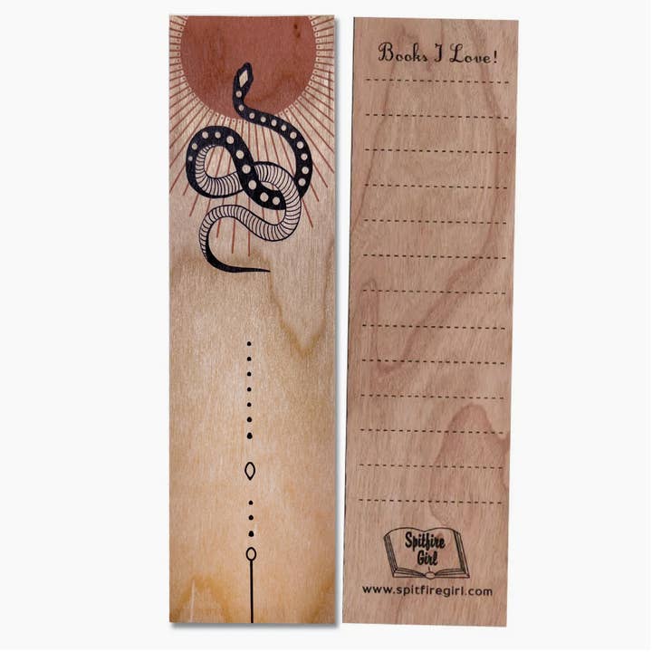 Wood Bookmark - Del Sol Serpent for wholesale by Spitfire Girl