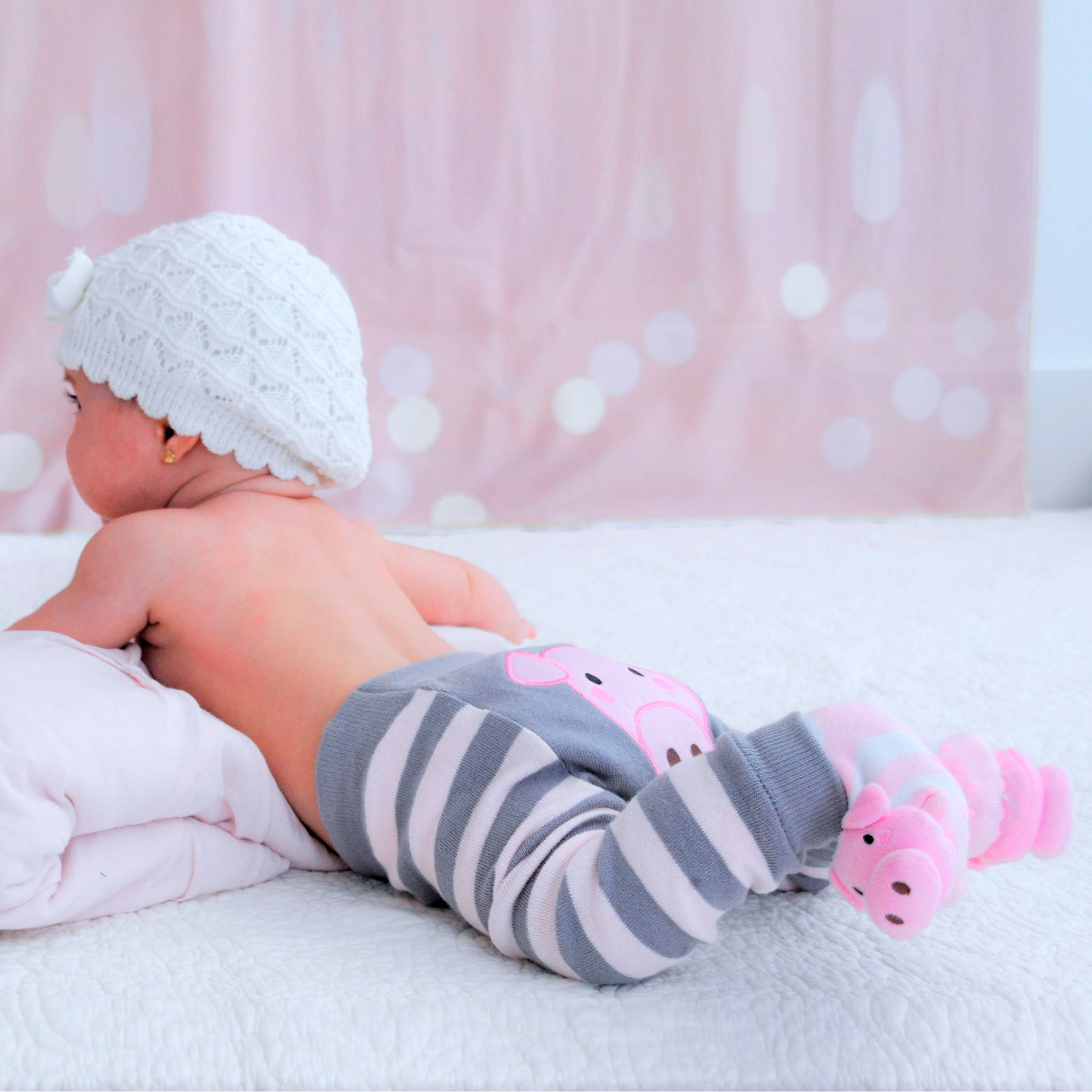 Boogie Toes – Großhandel Hose – Baby – Graues Schwein Baby Boogie Strumpfhosen1