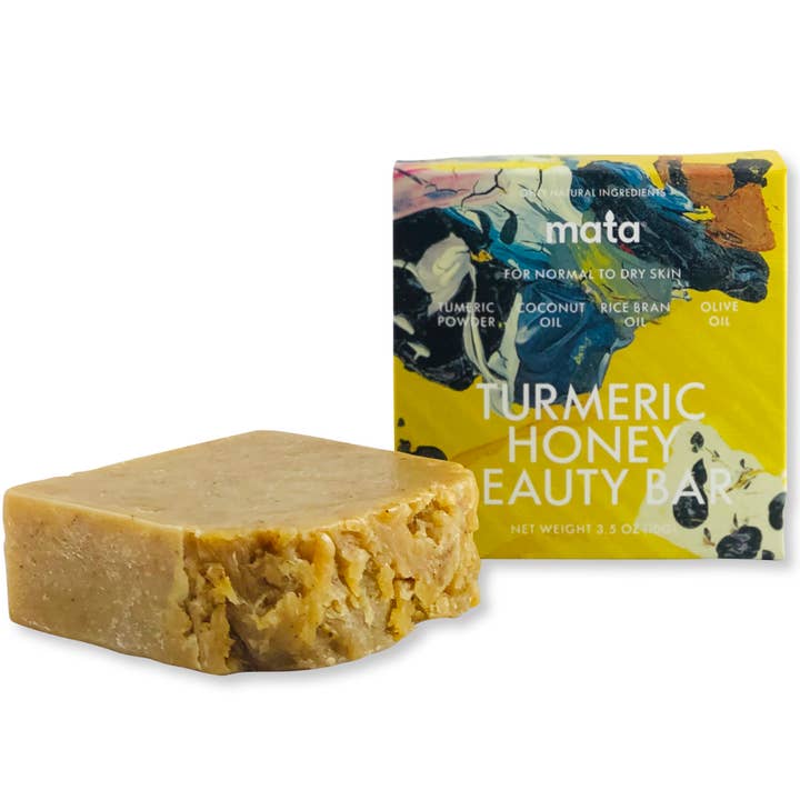 Mata All Natural – wholesale Bar Soap – Turmeric Honey Soap for face and body, all skin types